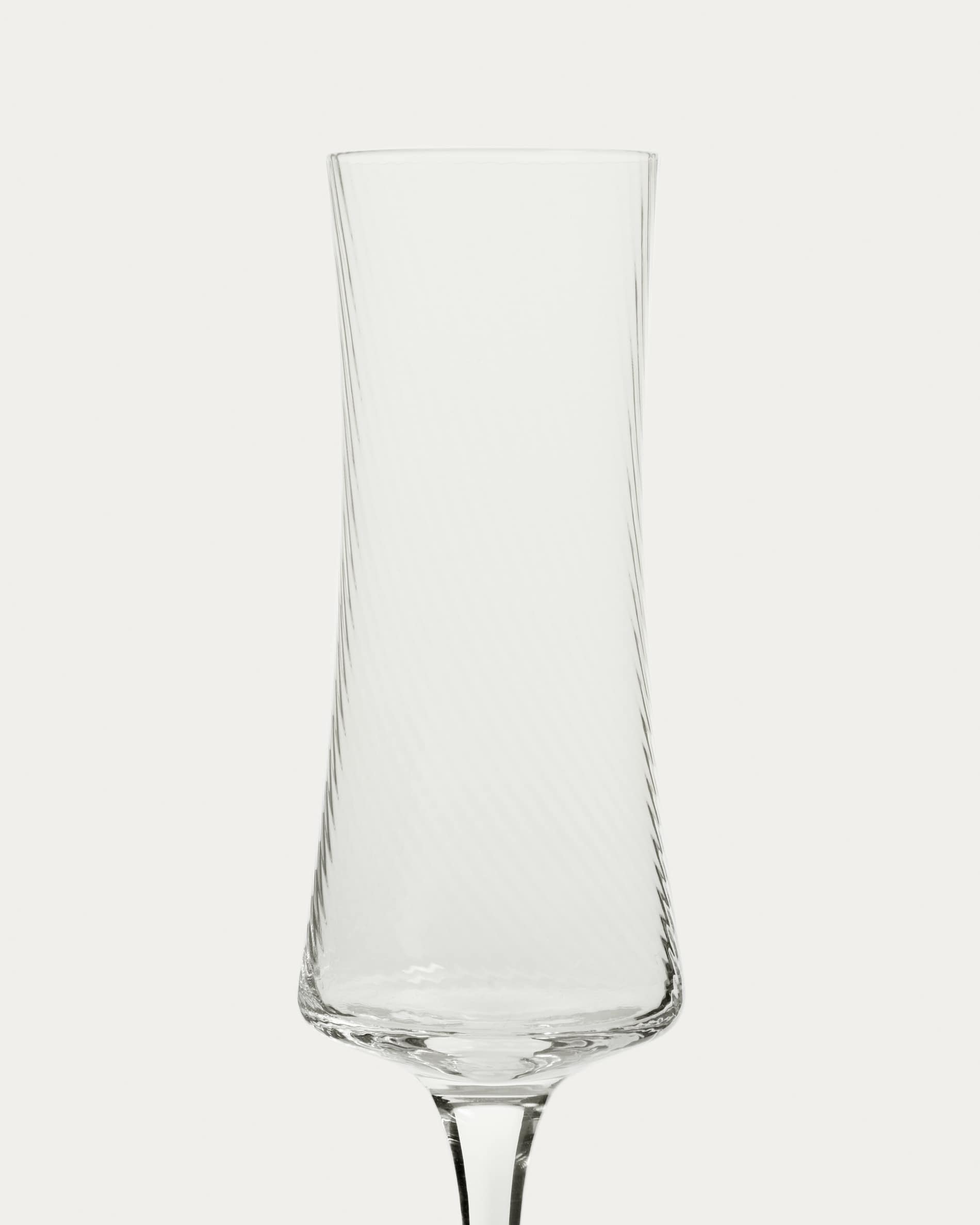 Auri clear wine glass with relief, 15 cl
