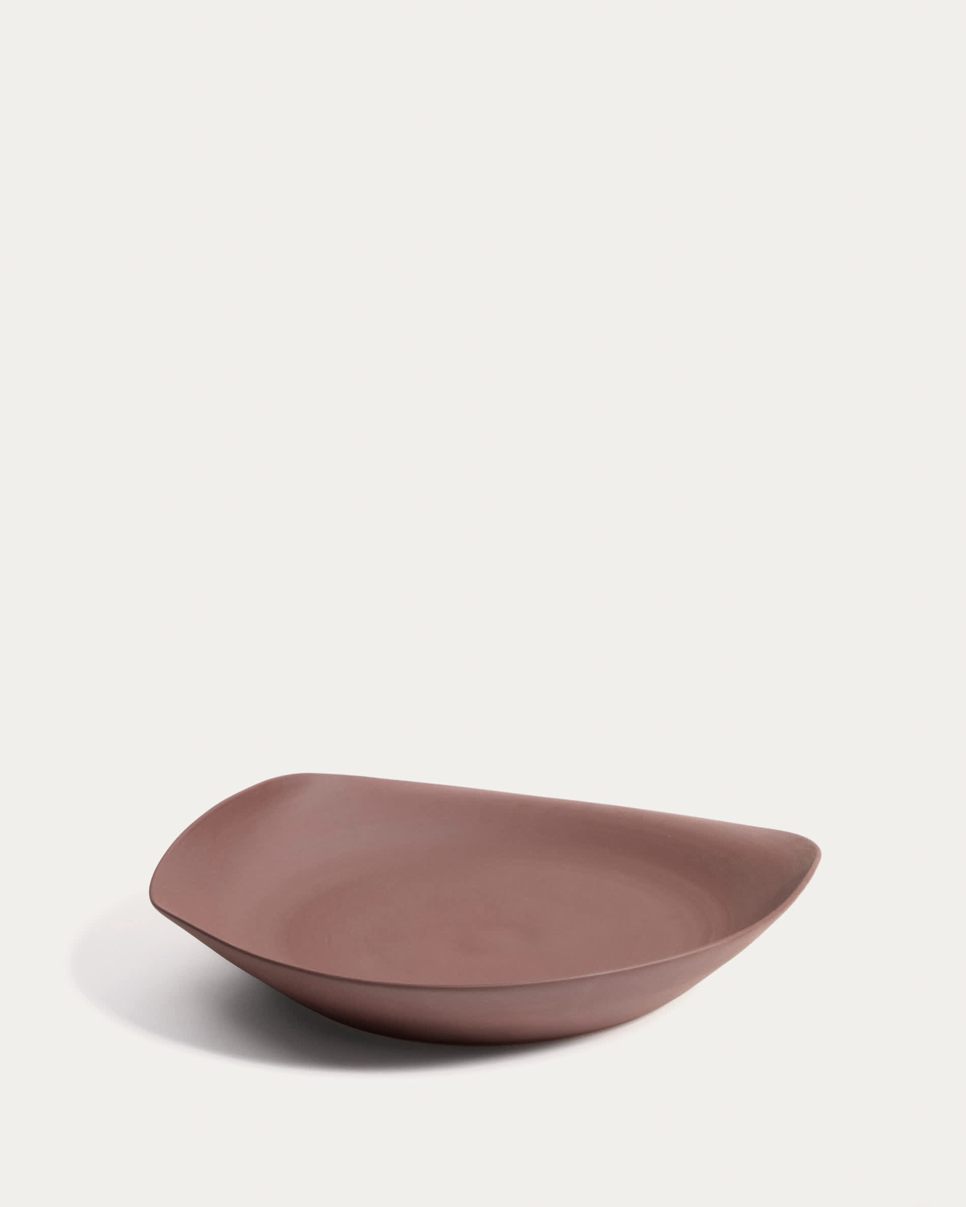 Ebenor centrepiece in chocolate brown ceramic Ø40cm