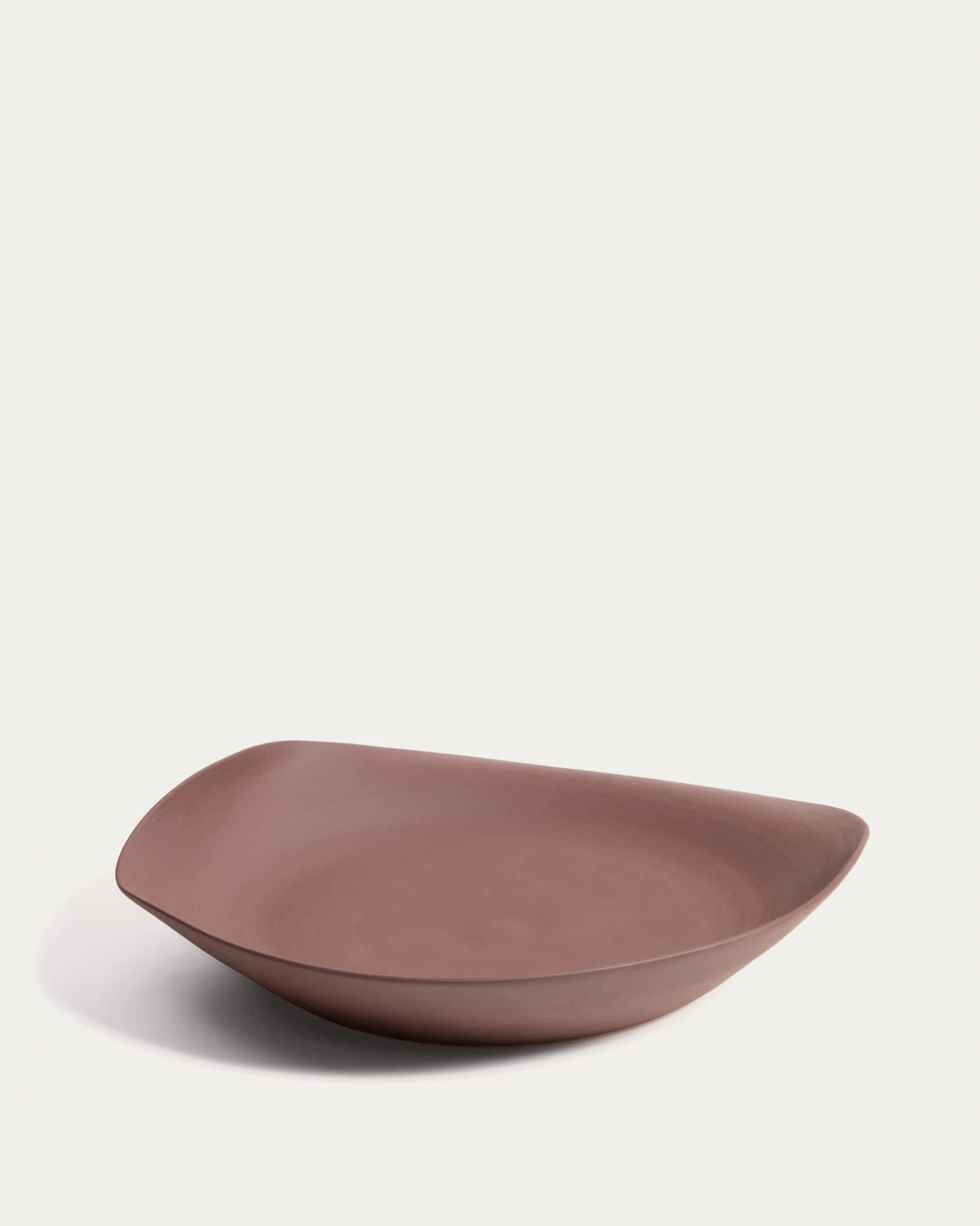 Ebenor centrepiece in chocolate brown ceramic Ø50 cm