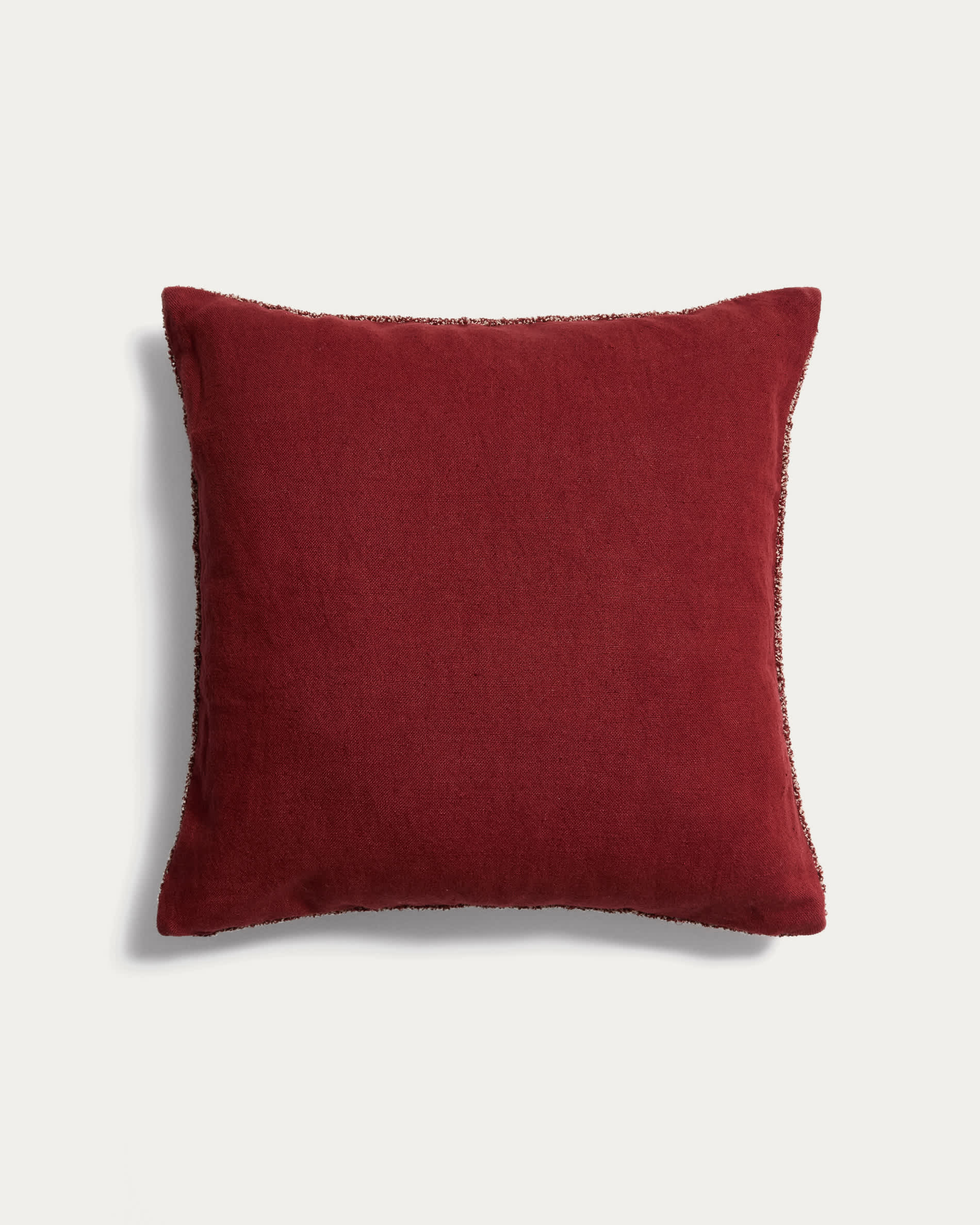 Olinan maroon bouclé melange cushion cover 50 x 50 cm
