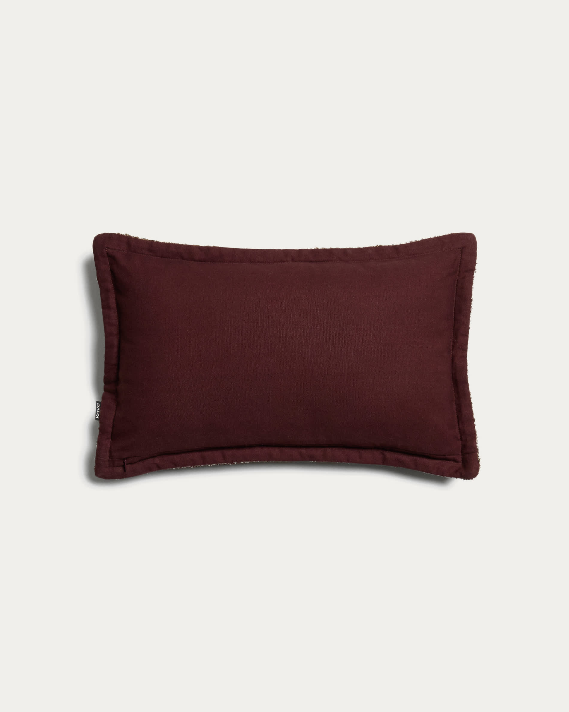 Olinan cushion cover with maroon bouclé detailing 30 x 50 cm