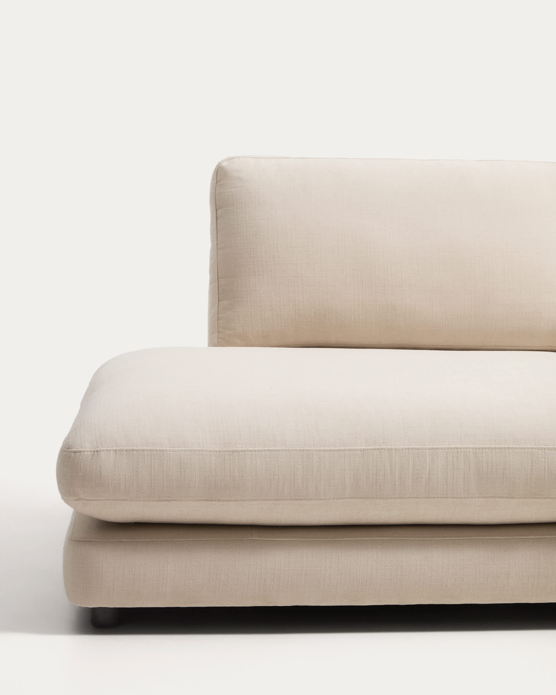 Gala 4-seater modular sofa in beige chenille FSC Mix Credit 330cm
