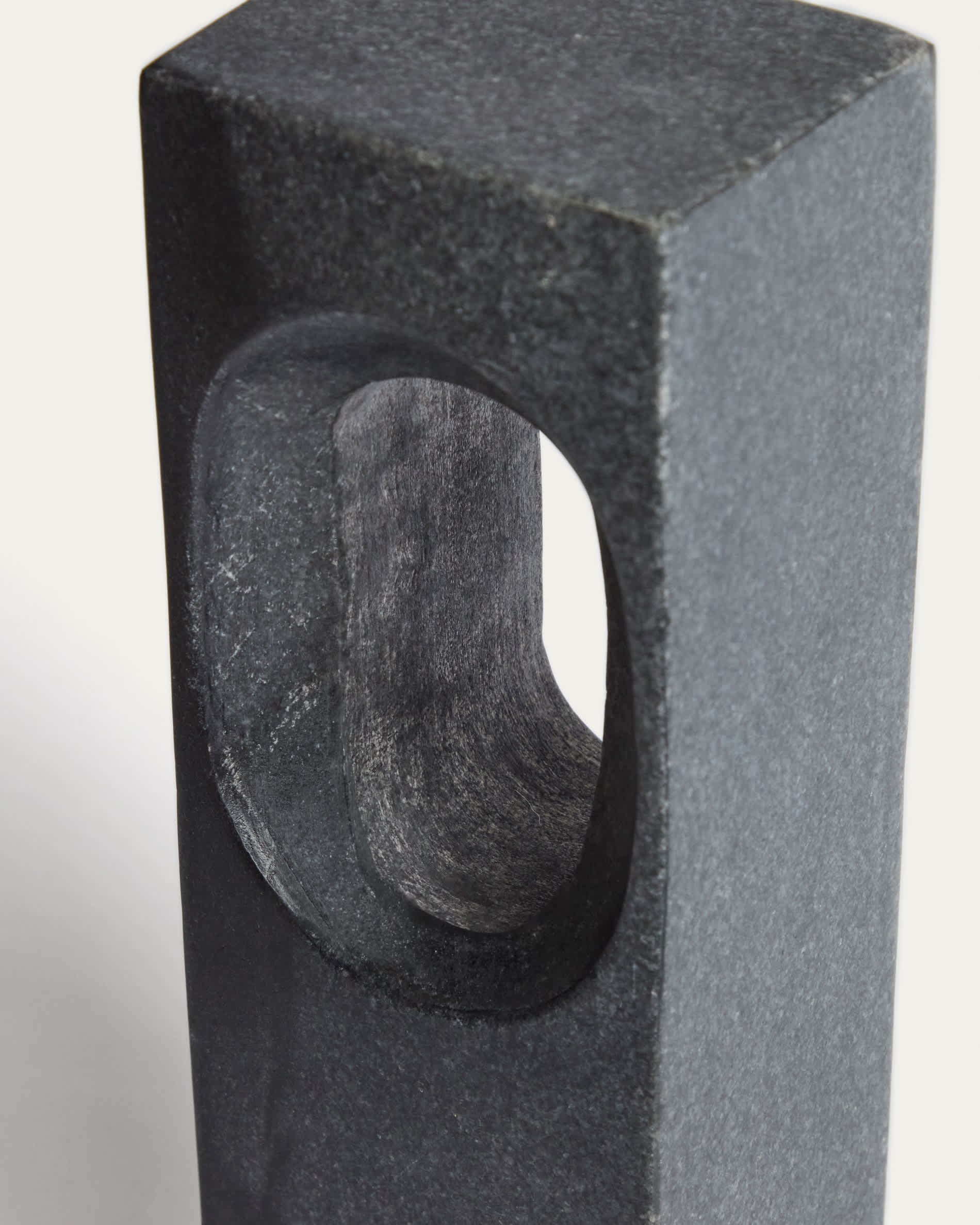 Tesh dark grey marble sculpture 36 cm
