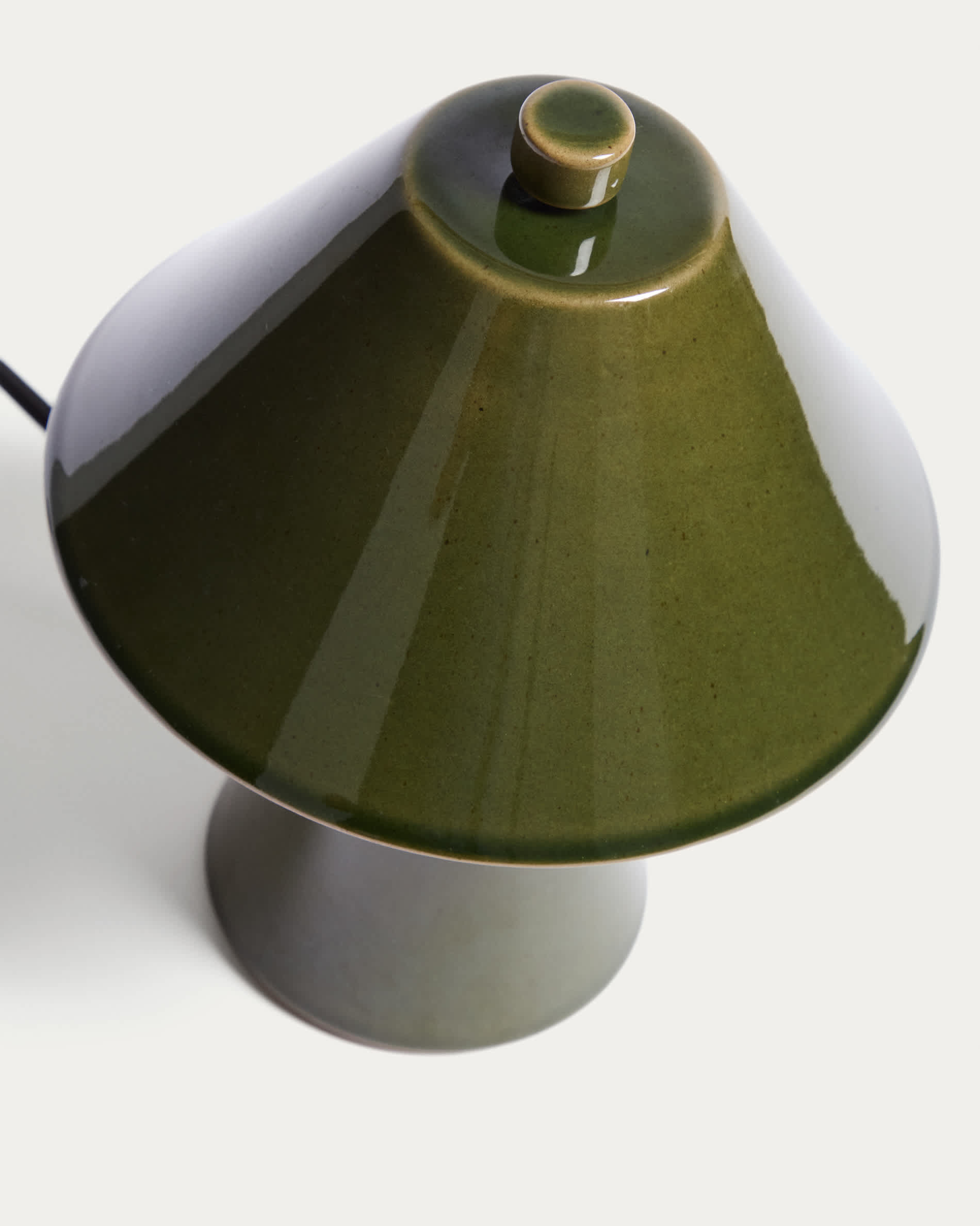 Ceren green ceramic table lamp 21 cm