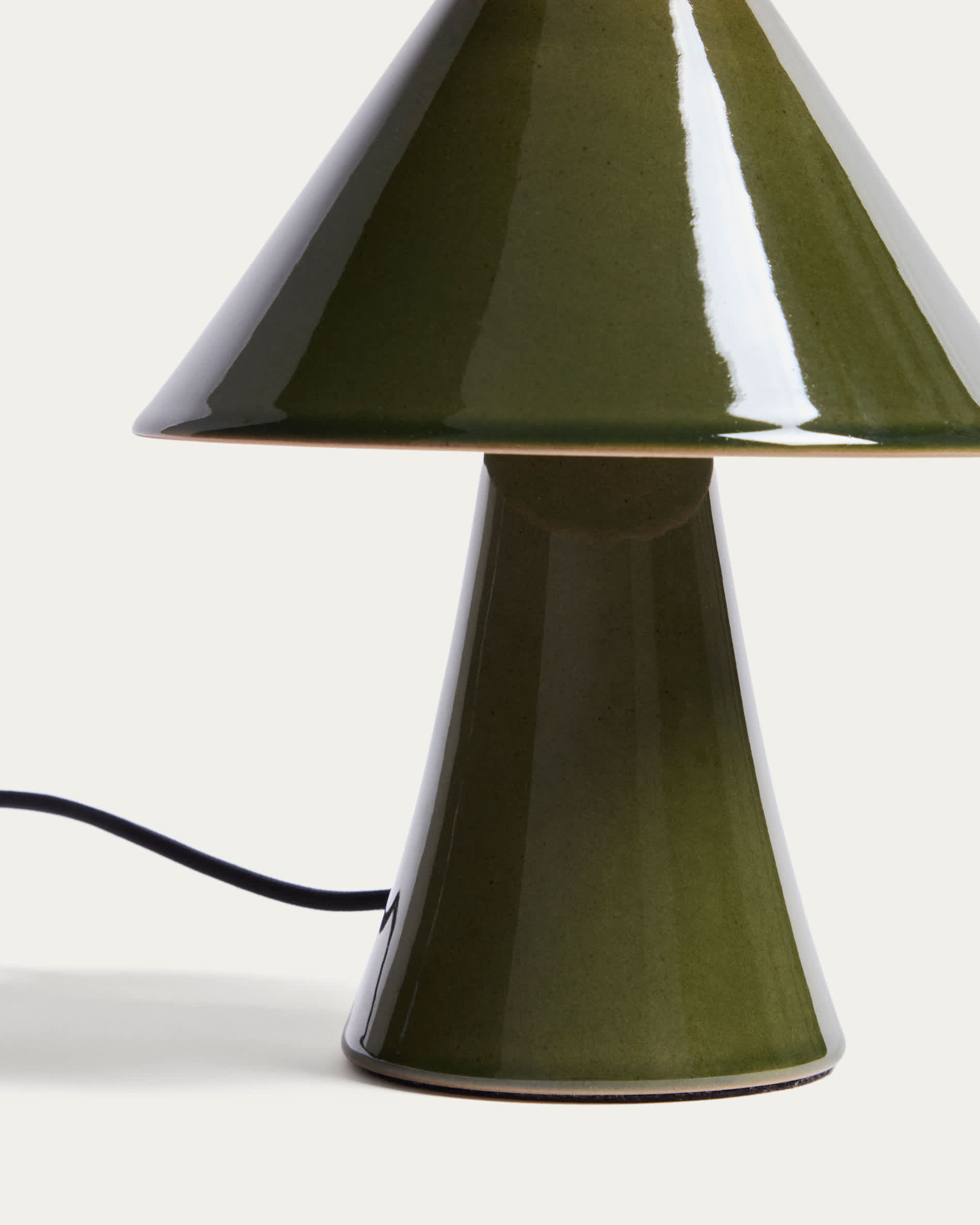 Ceren green ceramic table lamp 21 cm