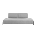 Compo 3-seater sofa black frame 232 x 98 cm