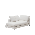 Gala left chaise longue white 193 x 105 cm 