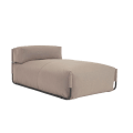 Square outdoor pouffe 165 x 101 cm