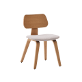 Gena chair with upholstered seat