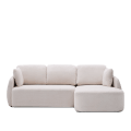 Laira 3-seater sofa bed with right chaise longue