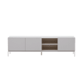 Vedrana TV stand in white lacquering, 195 x 55 cm