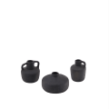 Sofra set of 3 black vases