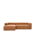 Leatherblok 2 places chaise esquerre 240 x 174 cm