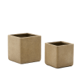 Minoa set di 2 fioriere 44 x 44 cm