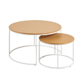 Yoana set of 2 side tables Ø 80 / Ø 50 cm
