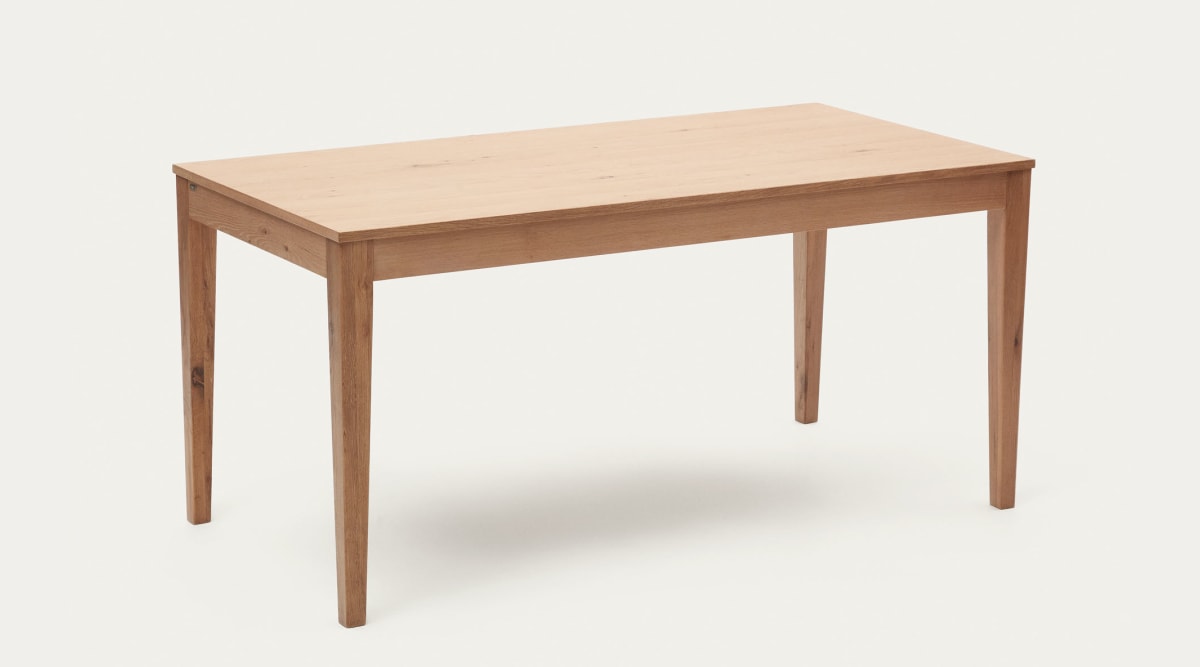 Table extensible Yain en placage et bois de chêne 160 (220) x 80 cm | Kave Home®