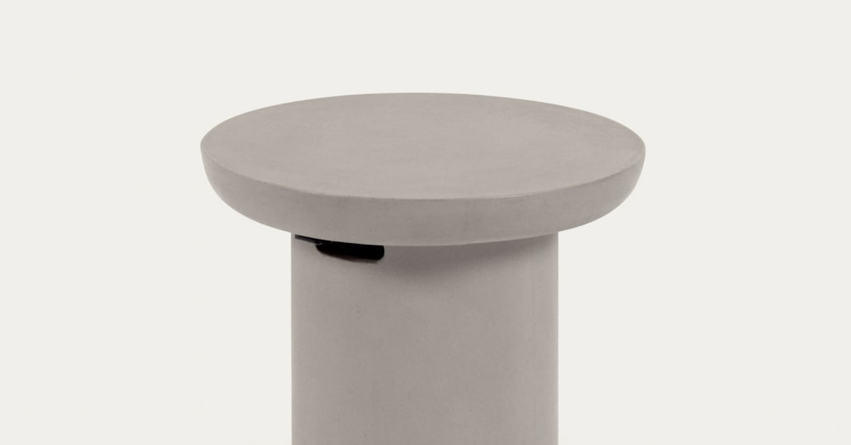 Taimi concrete round outdoor side table Ø 50 cm Kave Home Greece