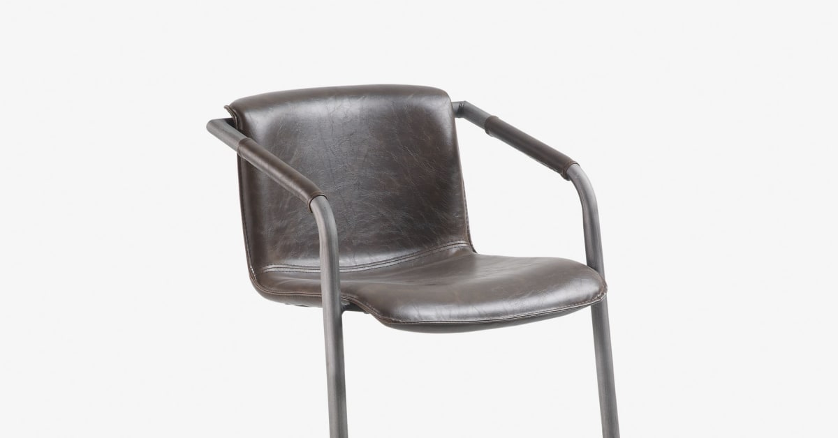 Dark brown Tribe barstool height 63 cm | Kave Home International