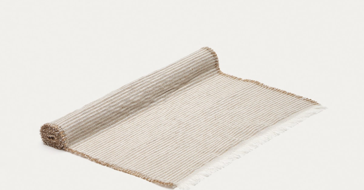 Runner Da Tavola In Lino Bohémien Con Nappe - 30x183 Cm Stile Rustico Per Sala Da Pranzo Matrimoni 649332