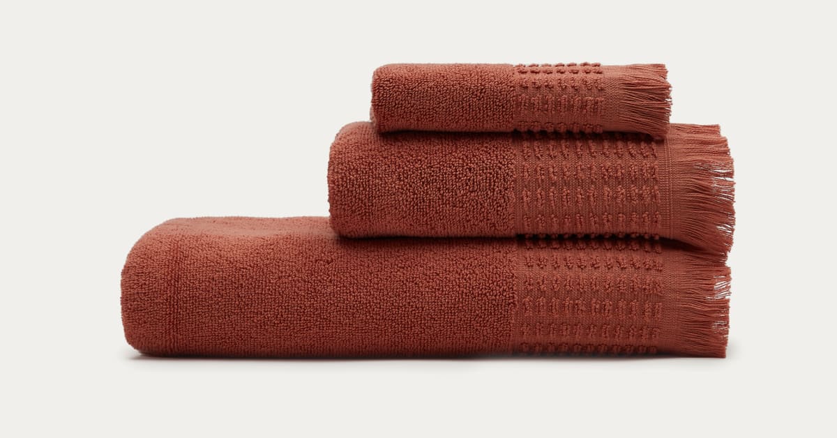 Terracotta colored towels hotsell