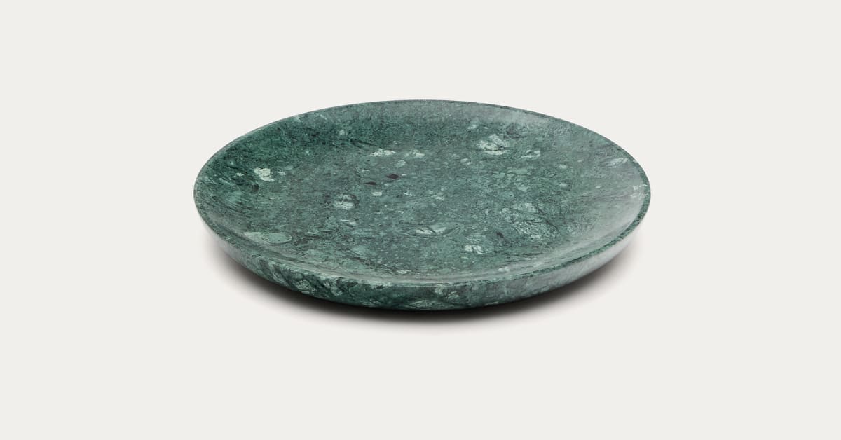 Karibiber Vassoio Da Bagno In Marmo Verde - Decorativo Per Piano Lavabo, Comò E Tavolini - Foto 5