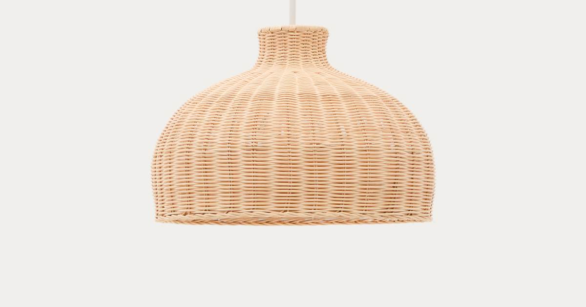 Paralume In Rattan Finto Boho – Cesto In Corda Di Carta Per Lampada Da Tavolo O Sospensione – 19,5 Cm - 3