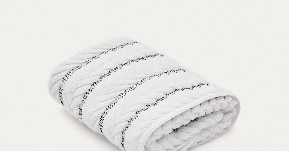 GC GAVENO CAVAILIA Set Di Asciugamani Da Bagno Greco, 2 Asciugamani In Cotone Egiziano, Asciugamano Grande Ad Asciugatura Rapida, 500 G/m², Colore Grigio, 80 X 140 Cm - Foto 2