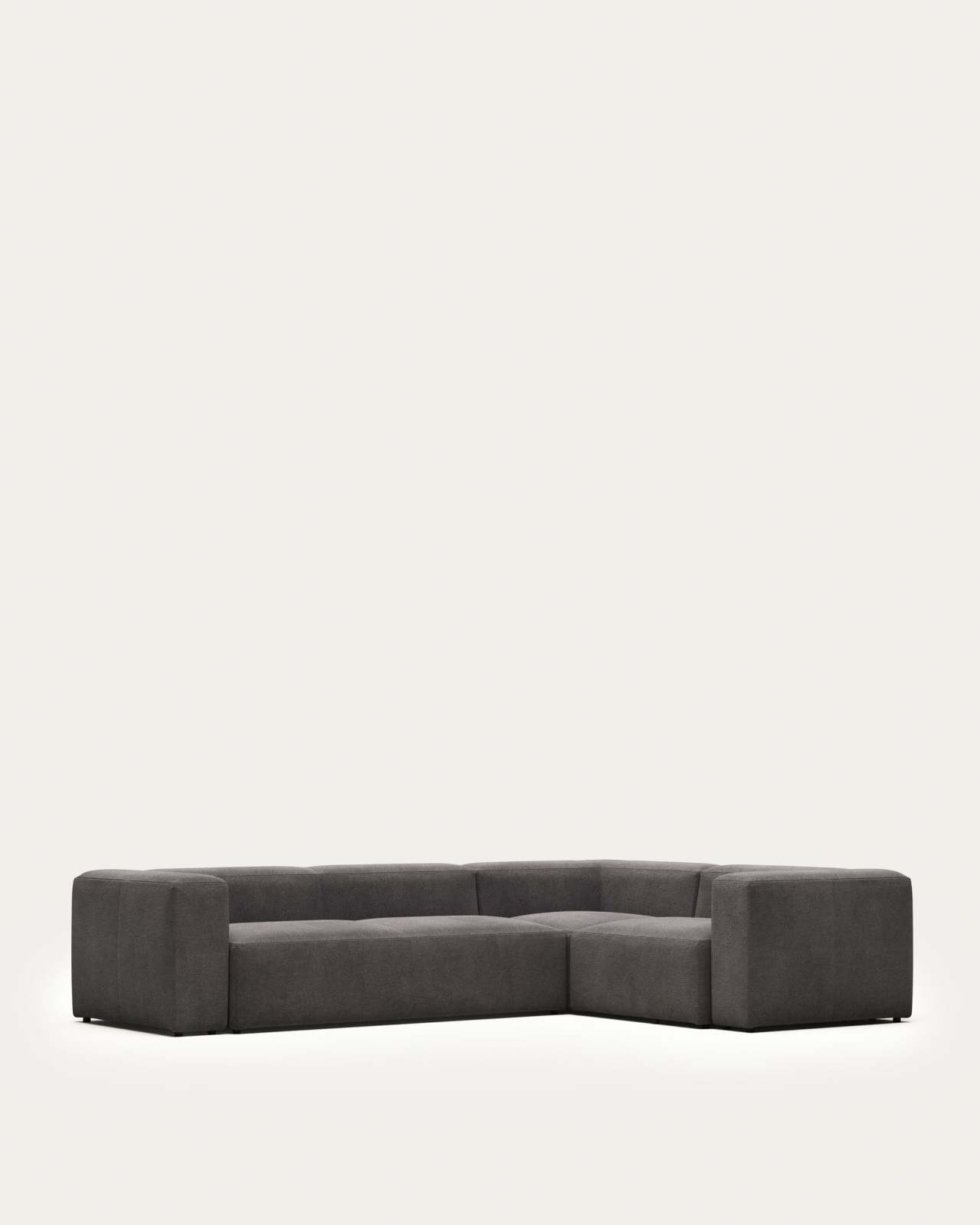 Blok 4 seater corner sofa in grey, 320 x 230 cm / 230 x 320 cm FR