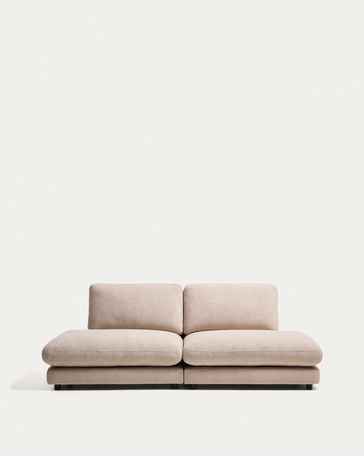 Gala 3-seater modular sofa in beige micro bouclé FSC Mix Credit 240cm