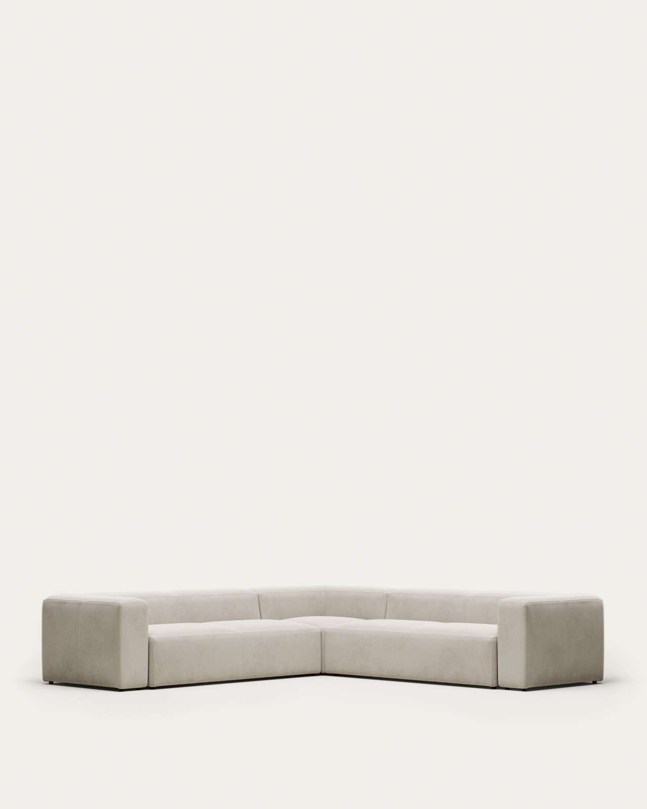 Blok 6 seater corner sofa in white, 320 x 320 cm FR