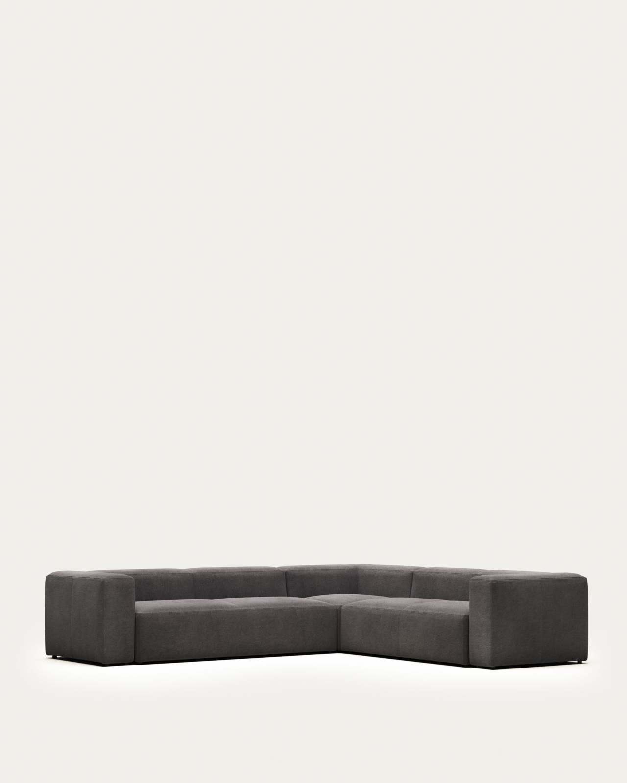 Blok 5 seater corner sofa in grey, 320 x 290 cm / 290 x 320 cm FR