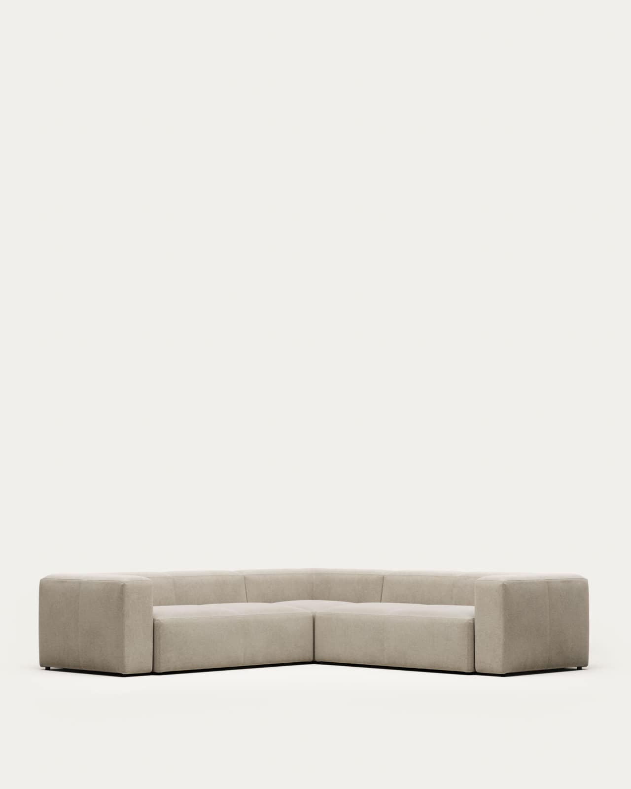 Blok 4 seater corner sofa in beige, 290 x 290 cm FR