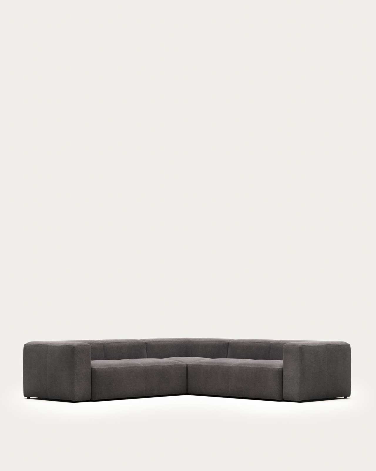 Blok 4 seater corner sofa in grey, 290 x 290 cm FR