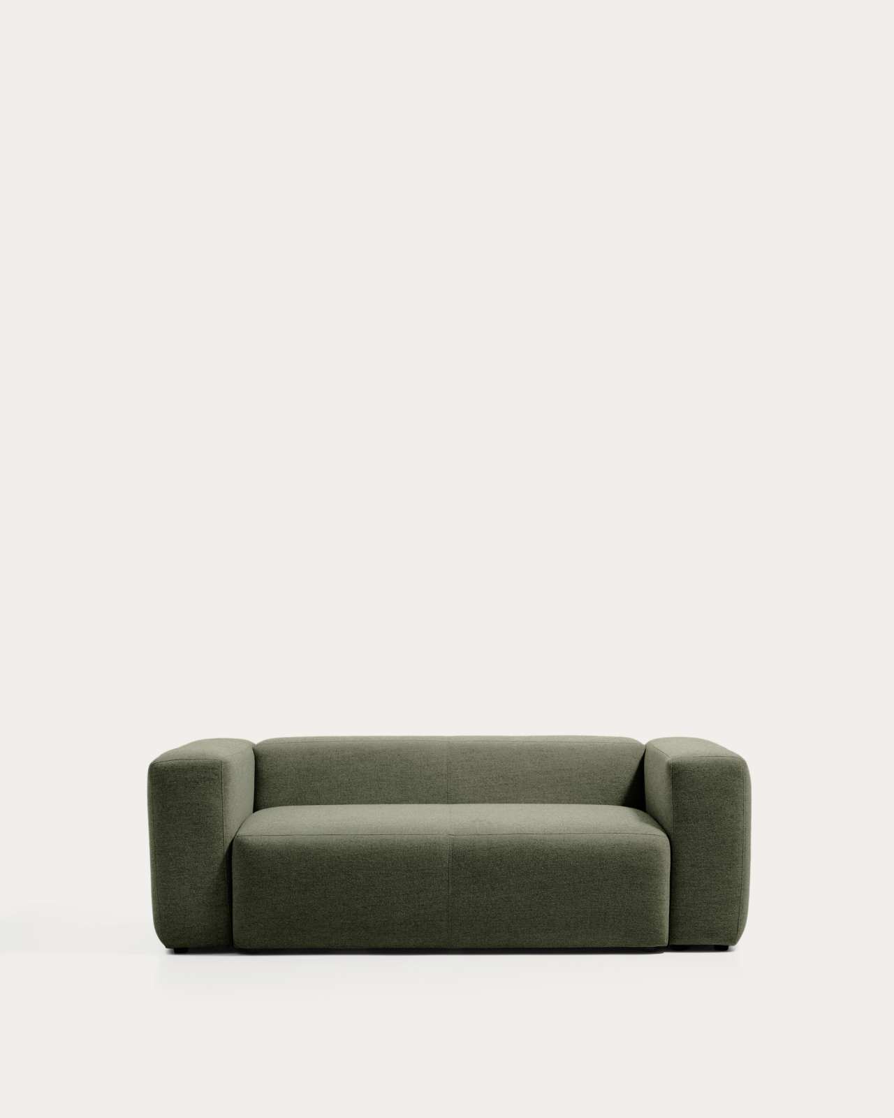 Blok 2-seater moss green chenille sofa 210cm FSC Mix Credit