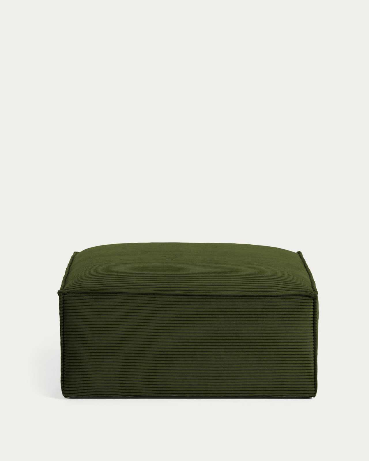 Blok fire-retardant footrest in thick green corduroy 90 x 70cm FSC Mix Credit
