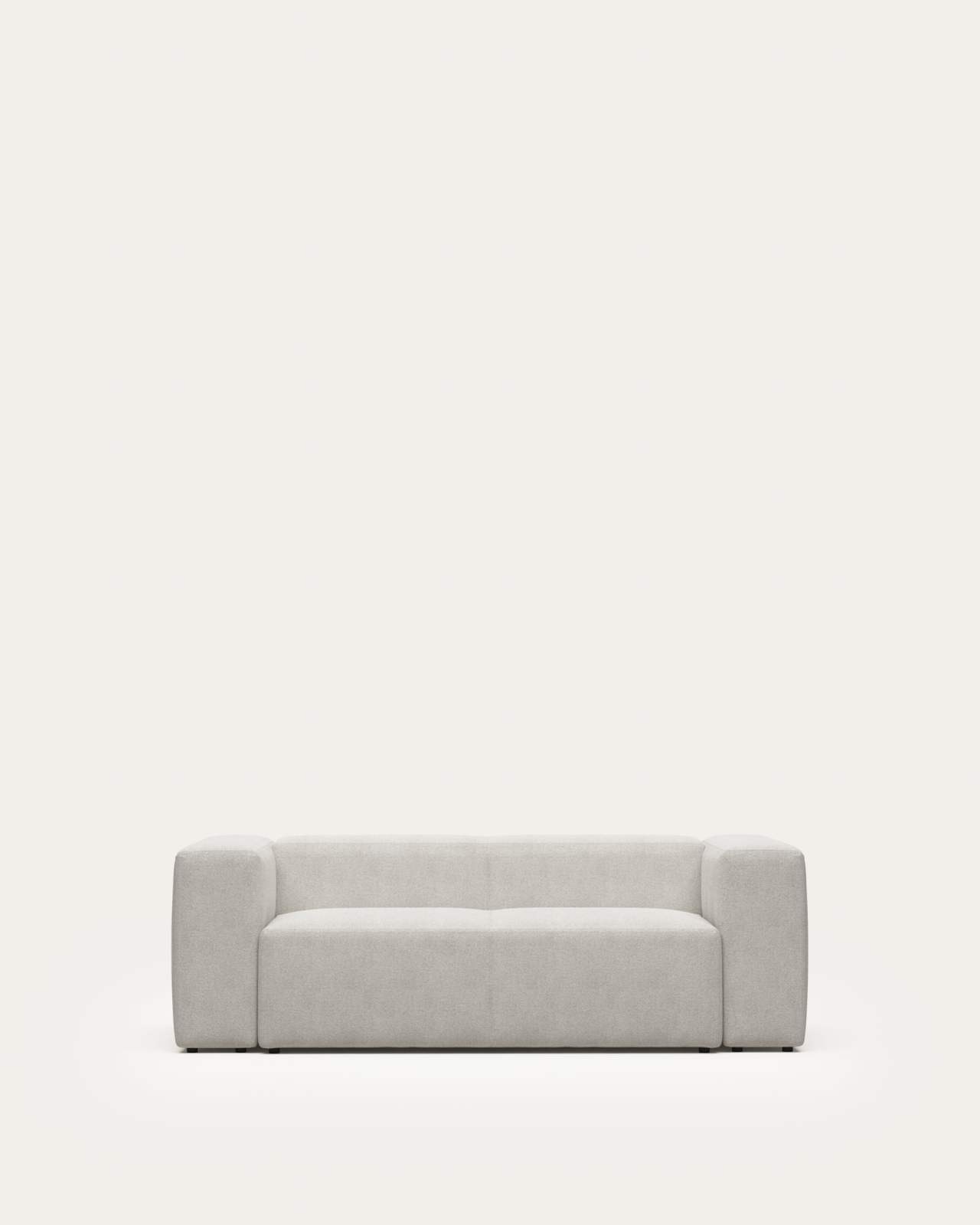 Blok fire-retardant white bouclé 2-seater sofa 210cm FSC Mix Credit