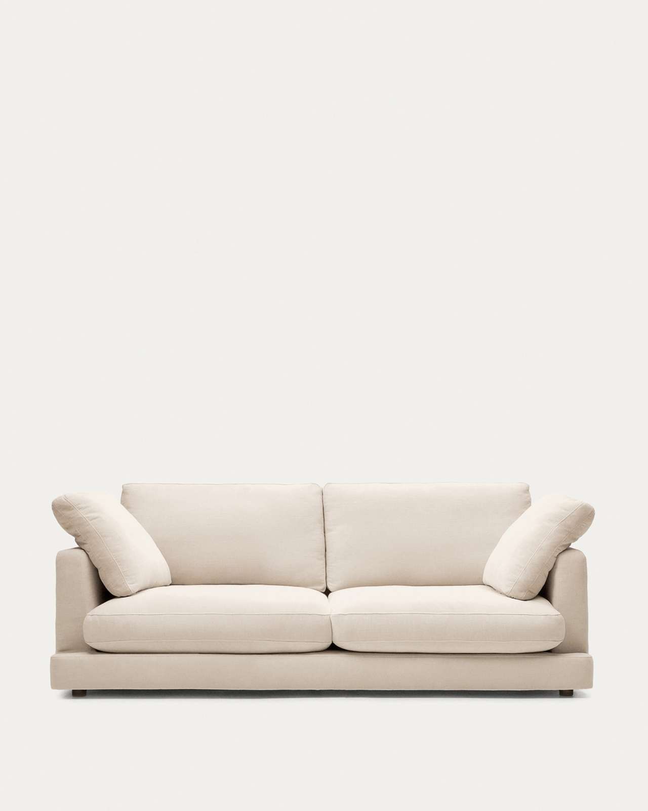 Gala 3-seater beige chenille sofa FSC Mix Credit 210cm