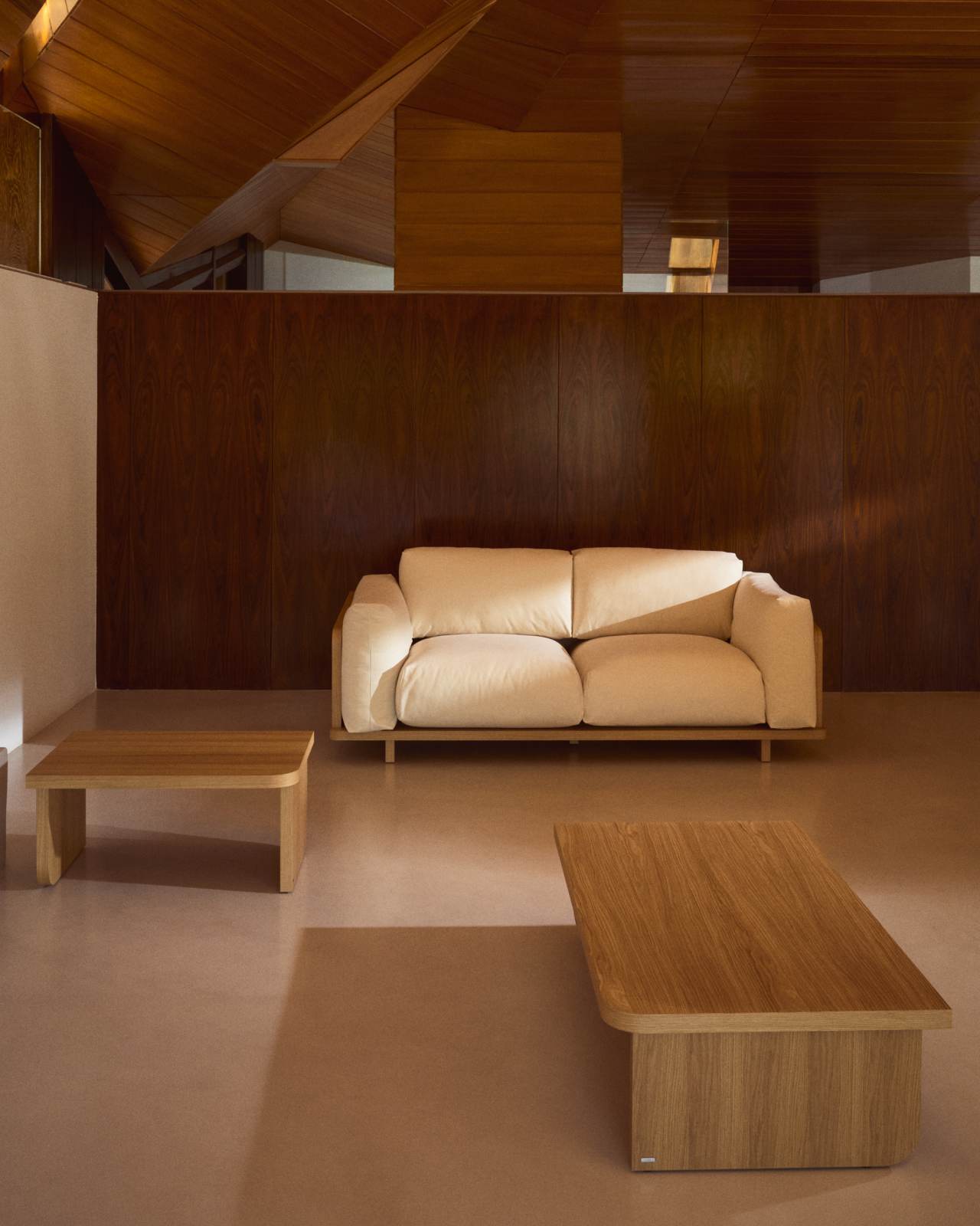 3θ καναπές Oaq, μπεζ 225εκ FSC Mix Credit