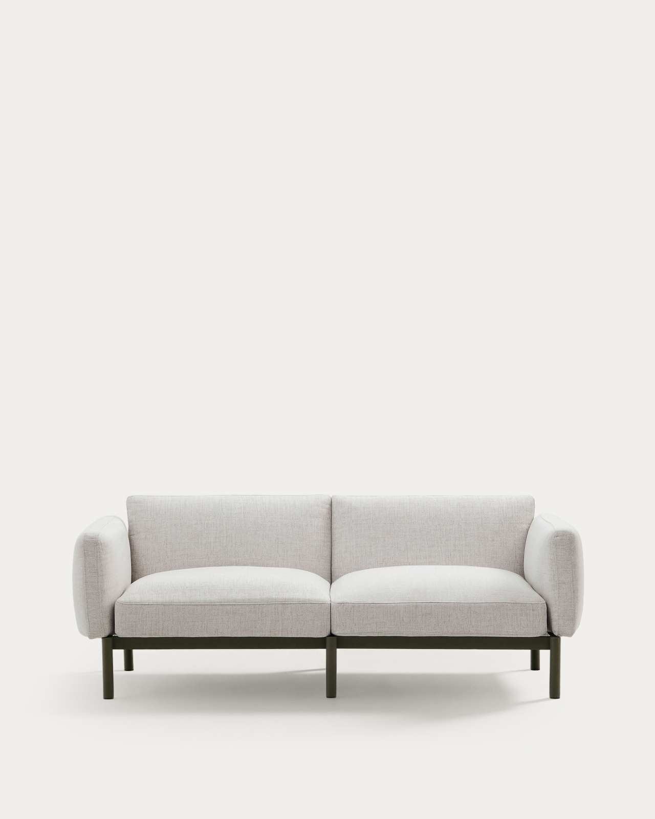 Sorells 2-seater modular outdoor sofa in aluminium with green finish 201 cm