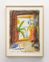 El jarrón de la ventana de la playa