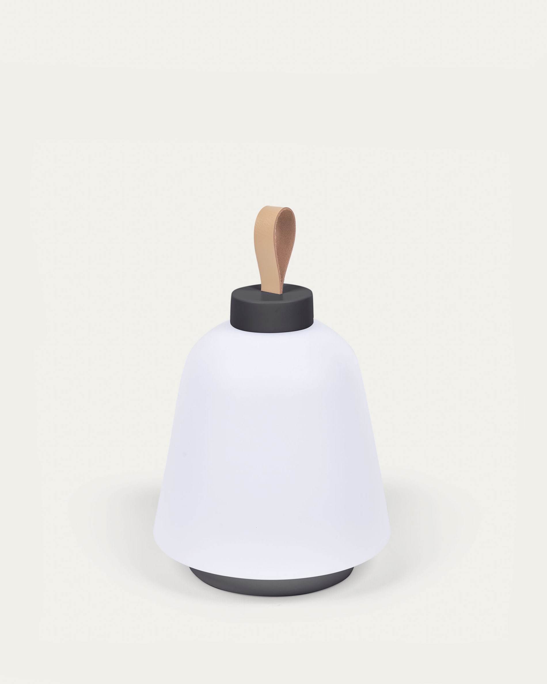 Udiya table lamp in polythene and metal with a black finish