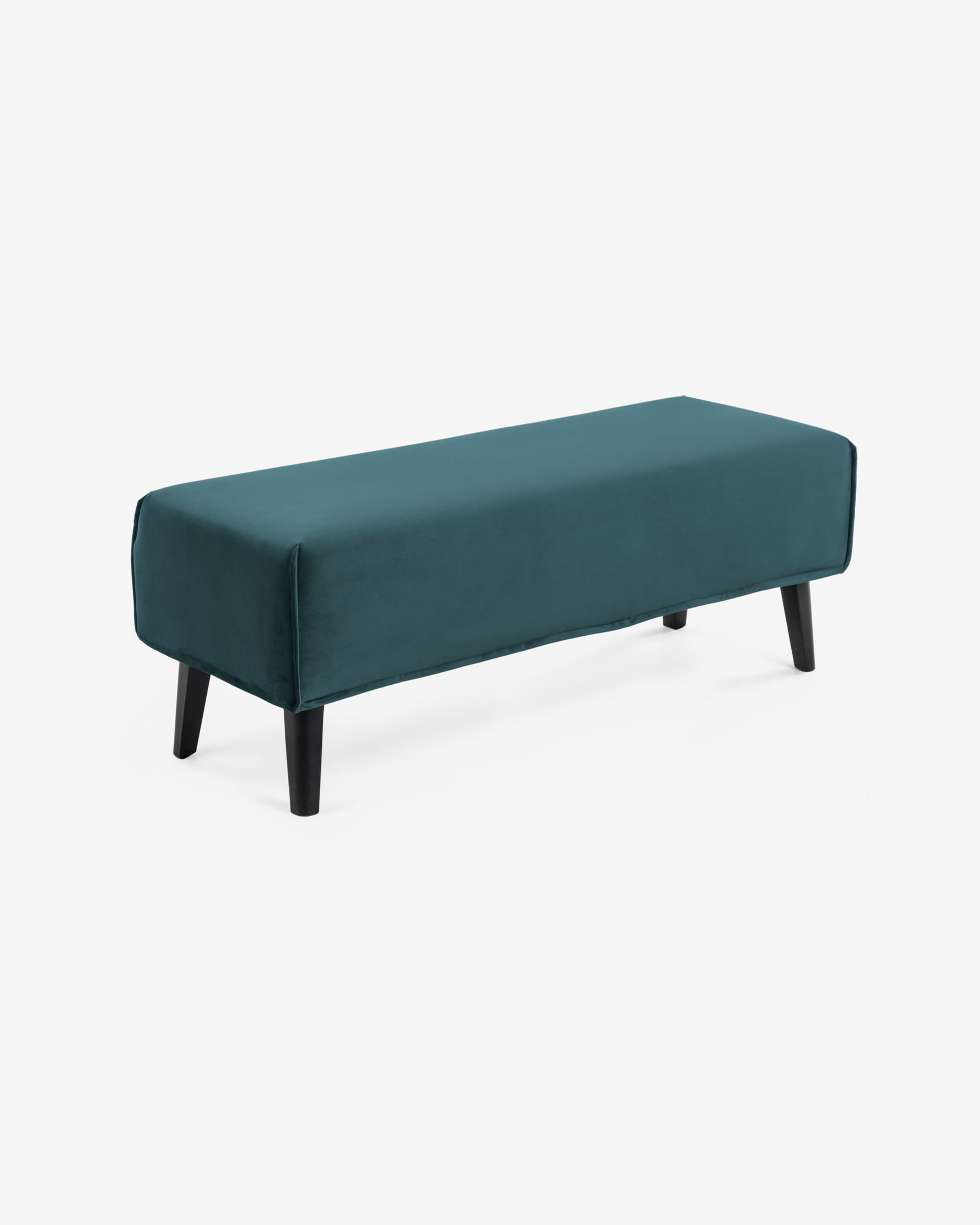 Turquoise velvet bench discount