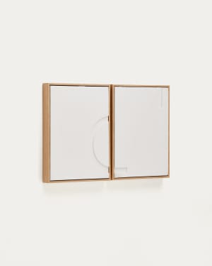 Sefri set of 2 white frames 30 x 40 cm