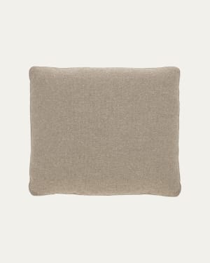 Blok beige chenille cushion 50 x 60cm