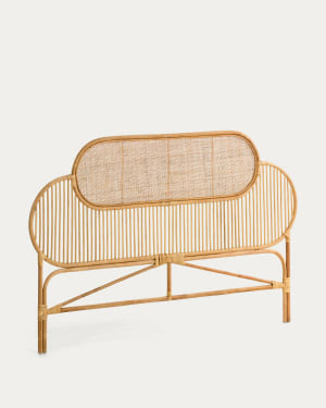 Κεφαλάρι Lalita, rattan σε φυσικό φινίρισμα, για κρεβάτια 160εκ
