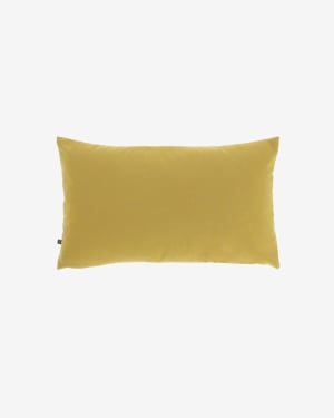 Mustard-yellow Nedra cushion cover 30 x 50 cm