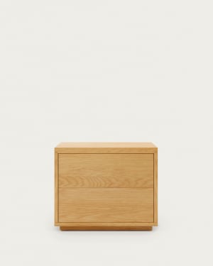 Κομοδίνο Abilen, δρύινος καπλαμάς, 53 x 44 εκ, FSC 100%