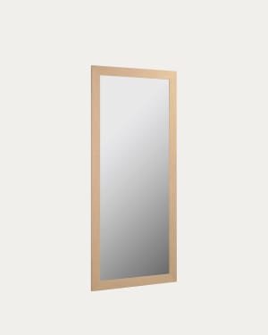 Καθρέπτης με ευρύ πλαίσιο Yvaine 80,5 x 180,5 εκ, φυσικό φινίρισμα
