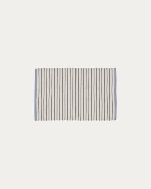 Catiana PET grey striped mat 60 x 90 cm