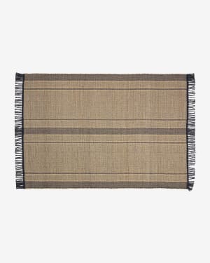 Χαλί Brunilda, μαύρο και καφέ 160 x 230 εκ